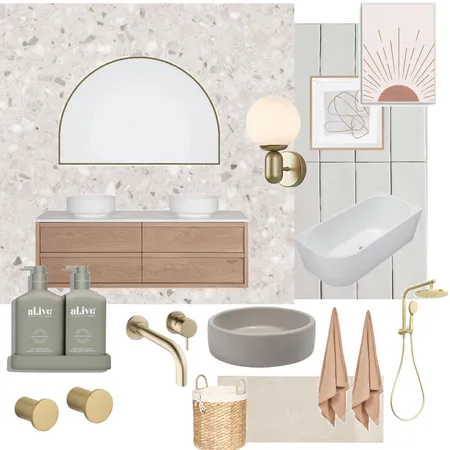 Michelle Bathroom Interior Design Mood Board by Olivewood Interiors on Style Sourcebook