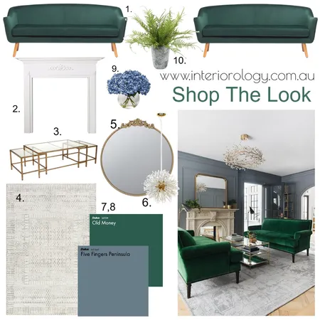 Shop The Look - Paris Velvet Living Interior Design Mood Board by interiorology on Style Sourcebook