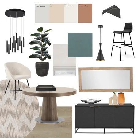 Sample Board - Dining Room Interior Design Mood Board by Aline Araujo Interior Designer on Style Sourcebook