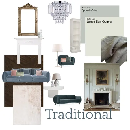 Traditional Interior Design Mood Board by bridgeyg on Style Sourcebook