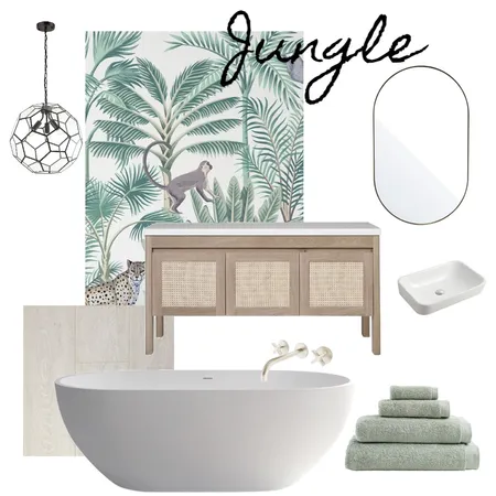 Jungle Bathroom Interior Design Mood Board by Studiomag on Style Sourcebook