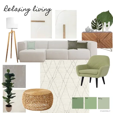 Living Interior Design Mood Board by Studiomag on Style Sourcebook