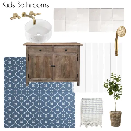 Clover Kids Bathroom Interior Design Mood Board by CloverInteriors on Style Sourcebook