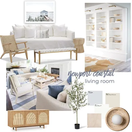 Newport Coastal Living Room Interior Design Mood Board by toreywalsh on Style Sourcebook