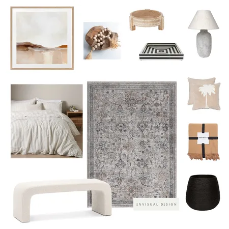 Bedroom Interior Design Mood Board by E N V I S U A L      D E S I G N on Style Sourcebook