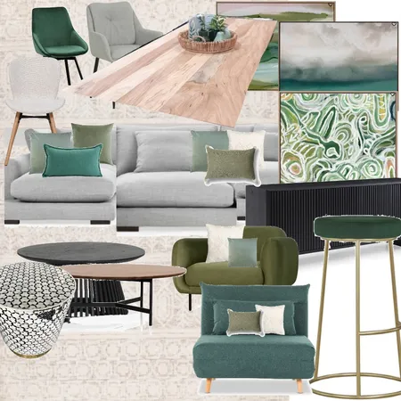 green Interior Design Mood Board by Colette on Style Sourcebook
