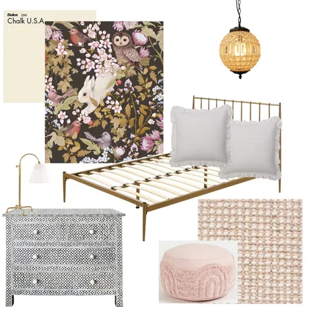 girls bedroom Interior Design Mood Board by dydesk on Style Sourcebook