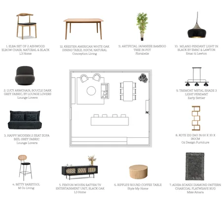 Floor plan Interior Design Mood Board by shelby.lloyd2 on Style Sourcebook