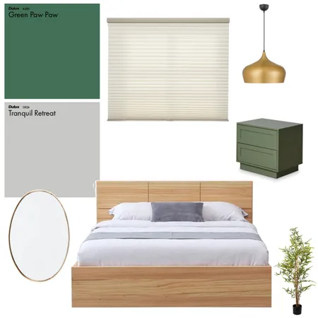 bedroom green Interior Design Mood Board by Lilo on Style Sourcebook