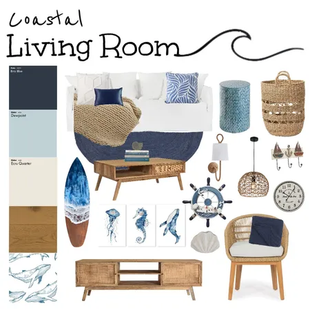 coastal living room Interior Design Mood Board by s115639 on Style Sourcebook