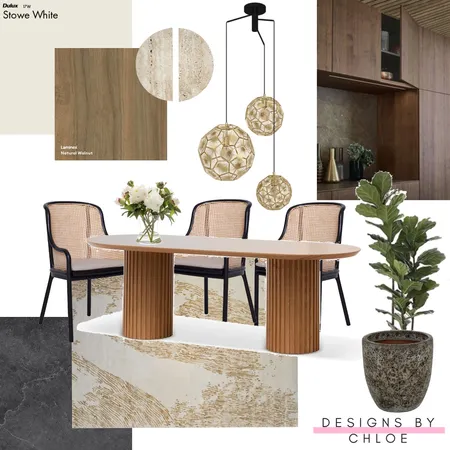 Moody dining room Interior Design Mood Board by Designs by Chloe on Style Sourcebook
