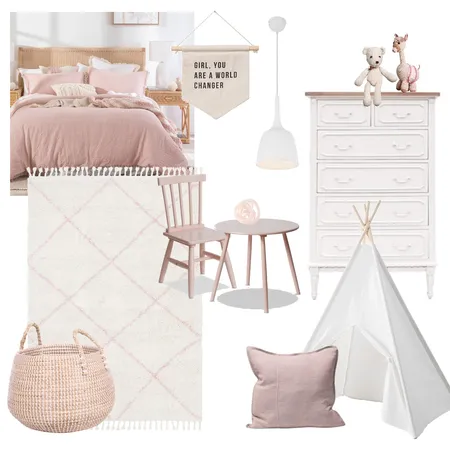 Saffron 11 Pink Interior Design Mood Board by Unitex Rugs on Style Sourcebook