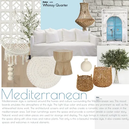 Mediterranean Mood Board Interior Design Mood Board by CCarmen on Style Sourcebook