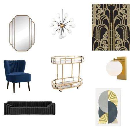 Art Deco Interior Design Mood Board by Efi Papasavva on Style Sourcebook