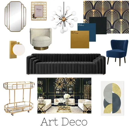 Art Deco Interior Design Mood Board by Efi Papasavva on Style Sourcebook