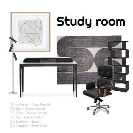 Study Interior Design Mood Board by DoubleBun on Style Sourcebook