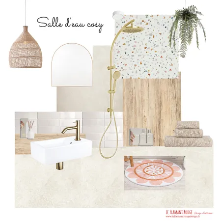 Salle d'eau cosy Interior Design Mood Board by Le Flamant Rouge Design d'intérieur on Style Sourcebook