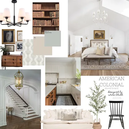 American Colonial Mood board Interior Design Mood Board by Clubbhouse Designs on Style Sourcebook