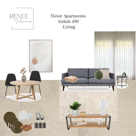 Victor Apartments 408-Living Interior Design Mood Board by Renee Interiors on Style Sourcebook