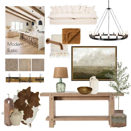 Modern Rustic Interior Design Mood Board by TeeshT on Style Sourcebook