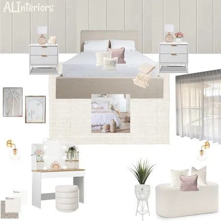 Hayley's Bedroom Interior Design Mood Board by Amanda Lee Interiors on Style Sourcebook