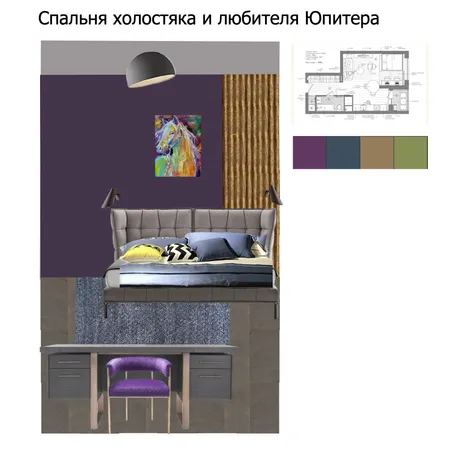 Мужская спальня 3 Interior Design Mood Board by Putevki.by on Style Sourcebook