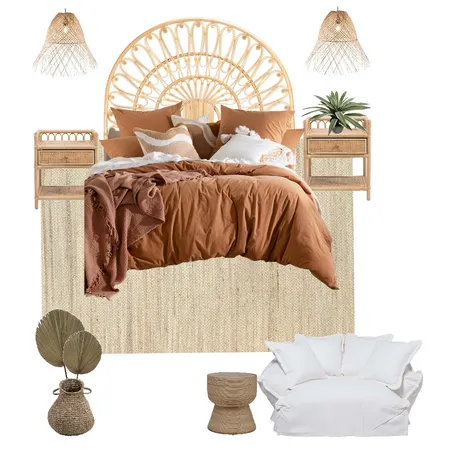 Boho Bedroom Interior Design Mood Board by My Interior Stylist on Style Sourcebook