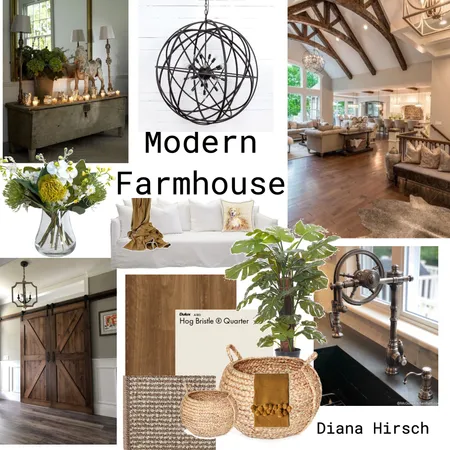 Modern Farmhouse Interior Design Mood Board by La Buena Vida Designs on Style Sourcebook