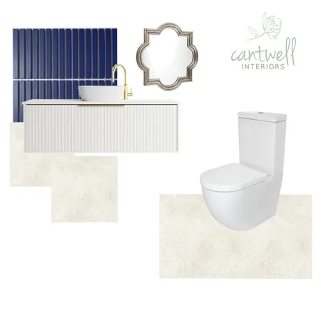 Navy blue WC Interior Design Mood Board by Cantwell Interiors on Style Sourcebook