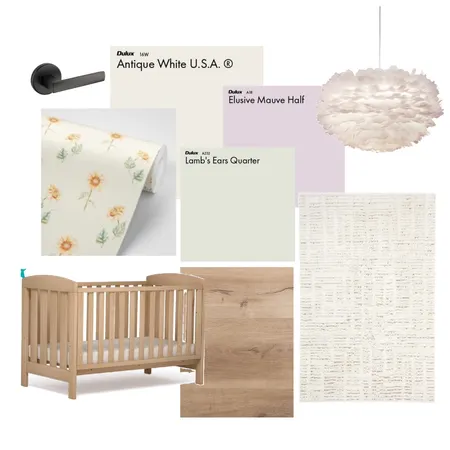 nursery 1 material board Interior Design Mood Board by CiaanClarke on Style Sourcebook