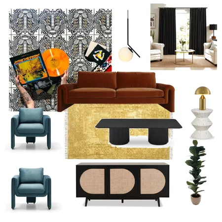 Electic Mood Board w/ Lighting Interior Design Mood Board by Arowhead Interiors on Style Sourcebook