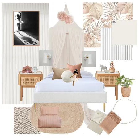 Girls Bedroom Sample Board Interior Design Mood Board by kirbyabley on Style Sourcebook