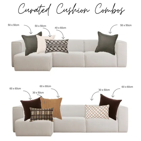 Curated Cushion Combos Interior Design Mood Board by Meraki Home Design on Style Sourcebook
