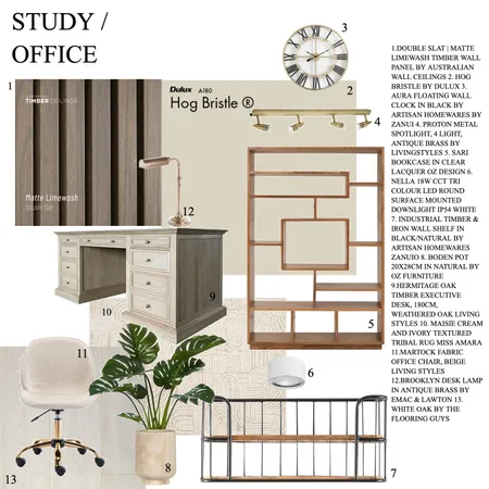 STUDY Interior Design Mood Board by nooreenmulk1 on Style Sourcebook