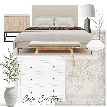 Rhodes Main Bedroom Interior Design Mood Board by Casa Curation on Style Sourcebook