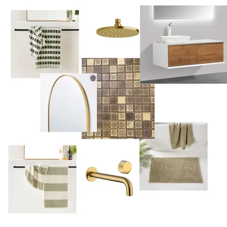 Upstairs Bathroom Interior Design Mood Board by Jordsey on Style Sourcebook