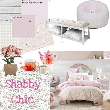 Mood Board - Shabby Chic Interior Design Mood Board by jade150 on Style Sourcebook