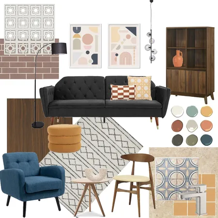 Mid century 1 Interior Design Mood Board by Lucey Lane Interiors on Style Sourcebook