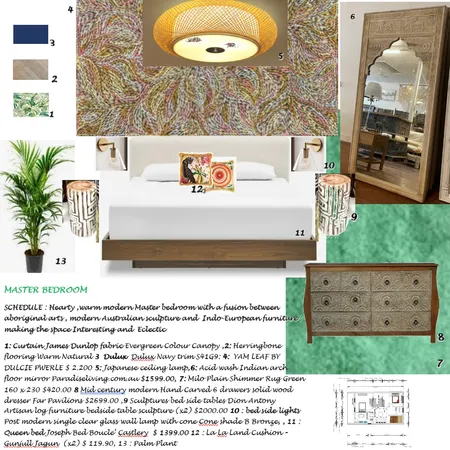 sample board Master Bedroom Ground floor Interior Design Mood Board by Francesca Castiglioni on Style Sourcebook