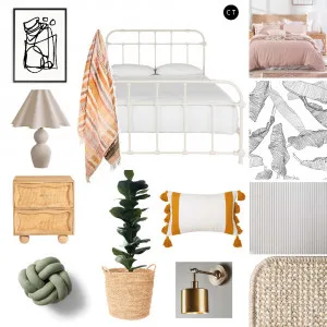 Whimsy Bedroom Interior Design Mood Board by Carly Thorsen Interior Design on Style Sourcebook