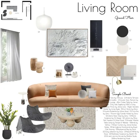 Living Room Interior Design Mood Board by Spaces To Liv on Style Sourcebook