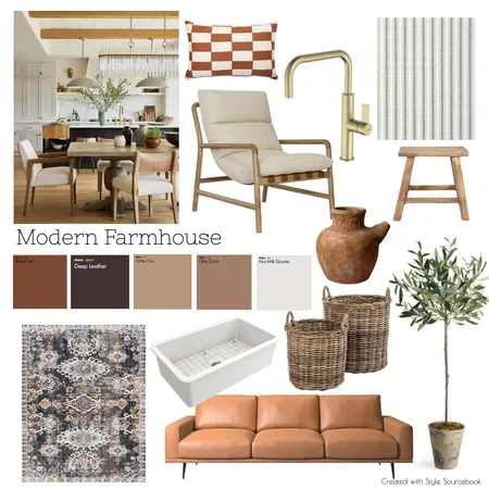 Modern Farmhouse Interior Design Mood Board by jessied on Style Sourcebook