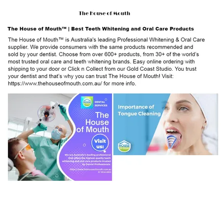 The House of Mouth™ | Best Teeth Whitening and Oral Care Products Interior Design Mood Board by thehouseofmouth on Style Sourcebook