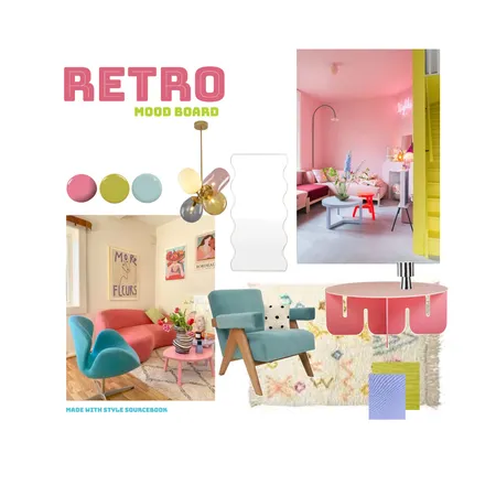 retro mood board Interior Design Mood Board by Designsbycandice on Style Sourcebook
