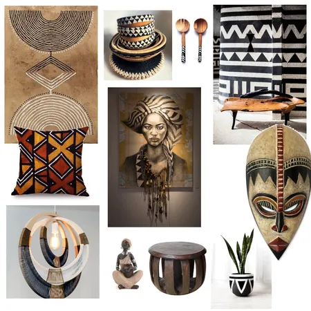 African Interiors Interior Design Mood Board by Vulpescu on Style Sourcebook