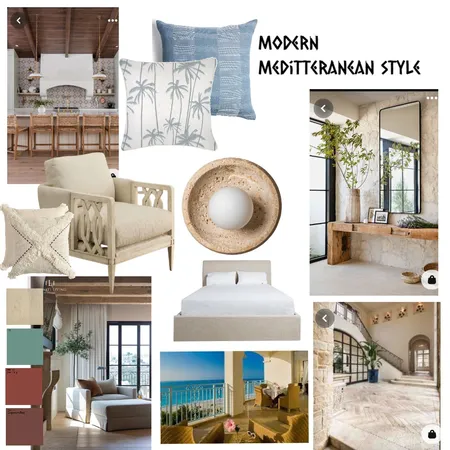 Modern Meditteranan Interior Design Mood Board by Tammy on Style Sourcebook