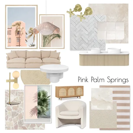 Pink Palm Spring Interior Design Mood Board by Elizabeth G Interiors on Style Sourcebook