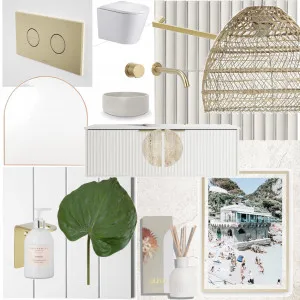 Powder Room Interior Design Mood Board by Palma Beach House on Style Sourcebook