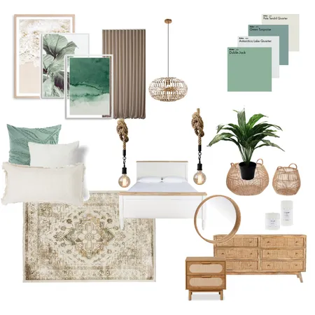 לוח חומרים - חדר שינה Interior Design Mood Board by butbika on Style Sourcebook