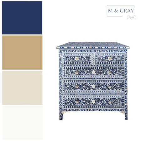 Blue Accented Analogous Interior Design Mood Board by M & Gray Design on Style Sourcebook